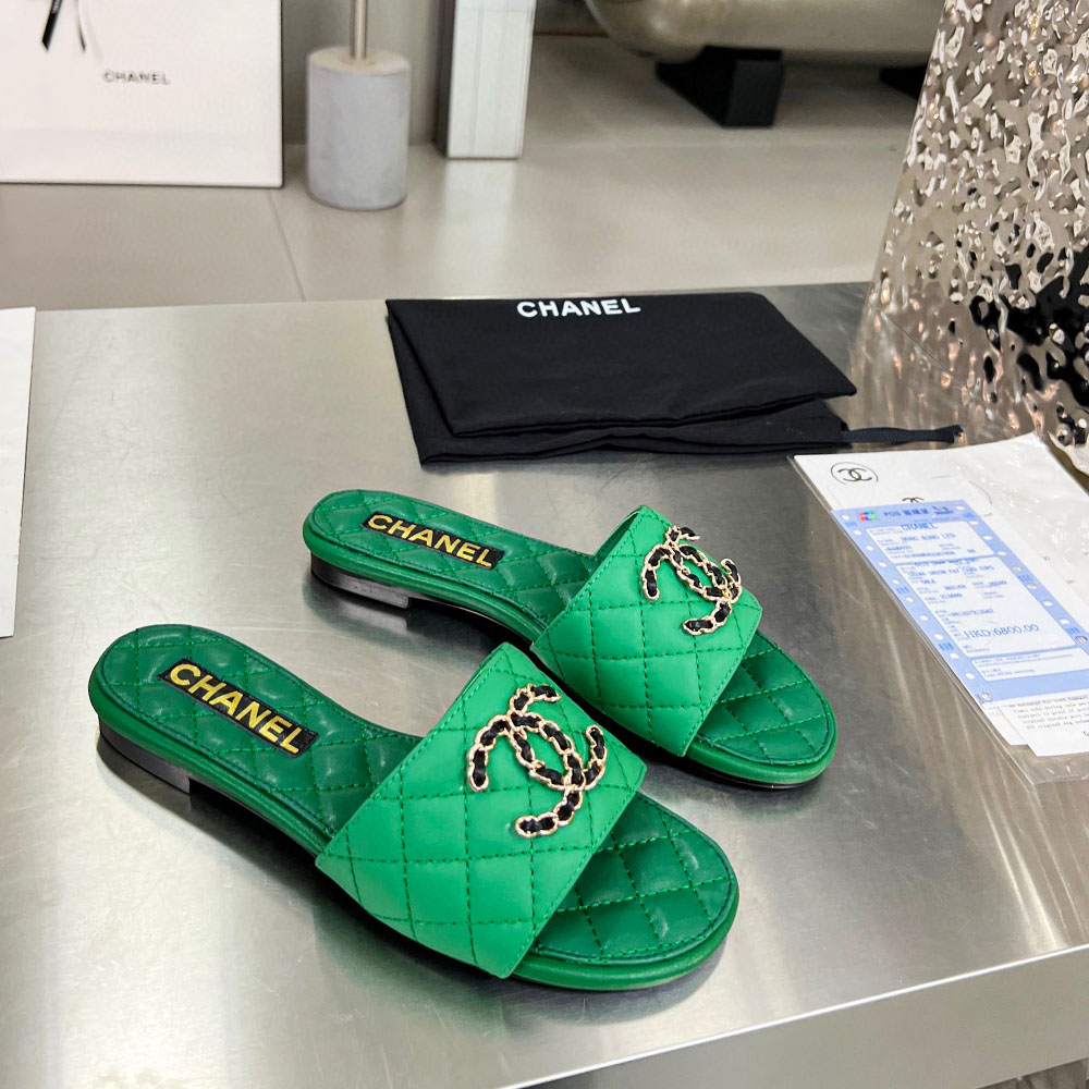Chanel   Fashion Flat Sandals Slide(Replica)