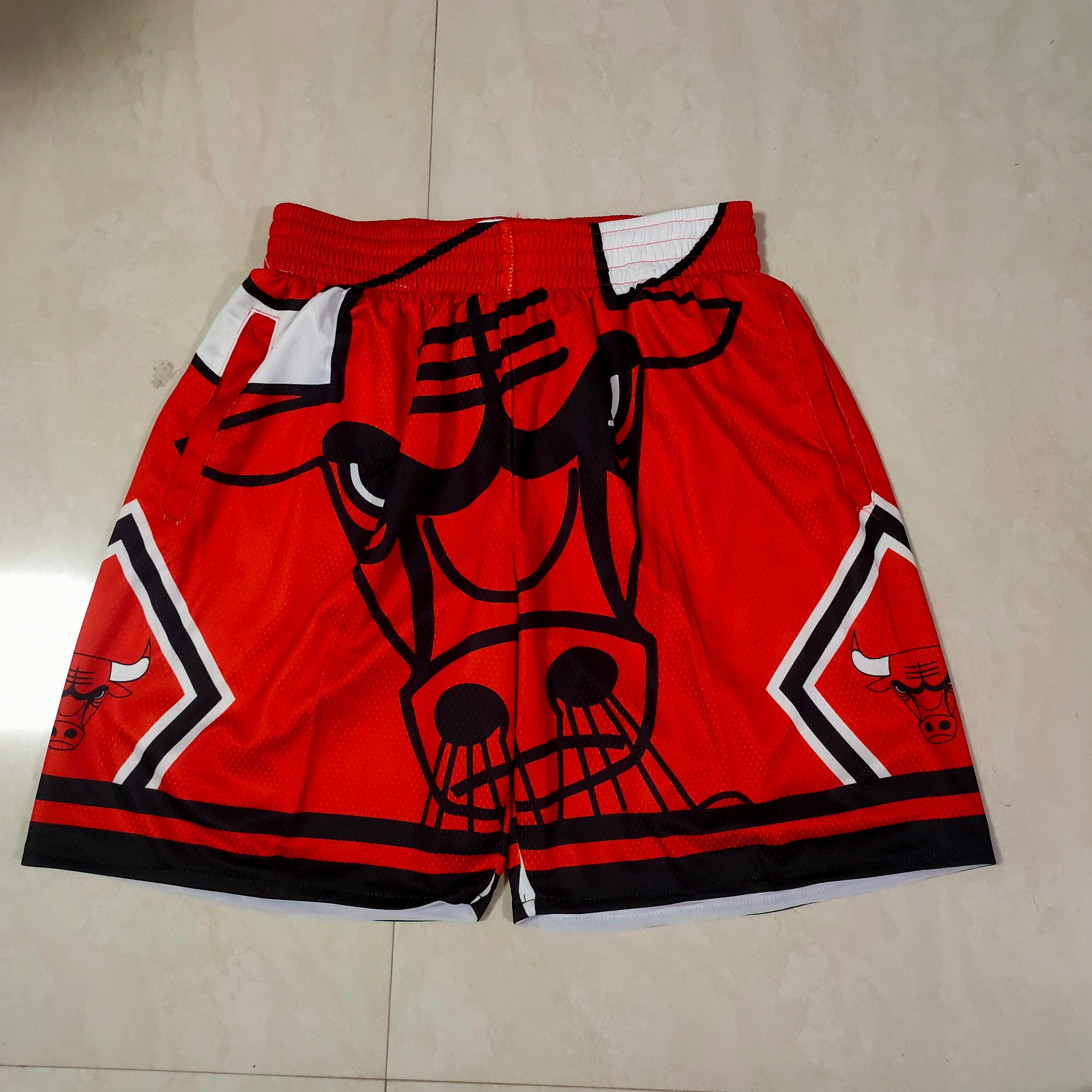 Chicago Bulls red mitchell&ness pocket pants