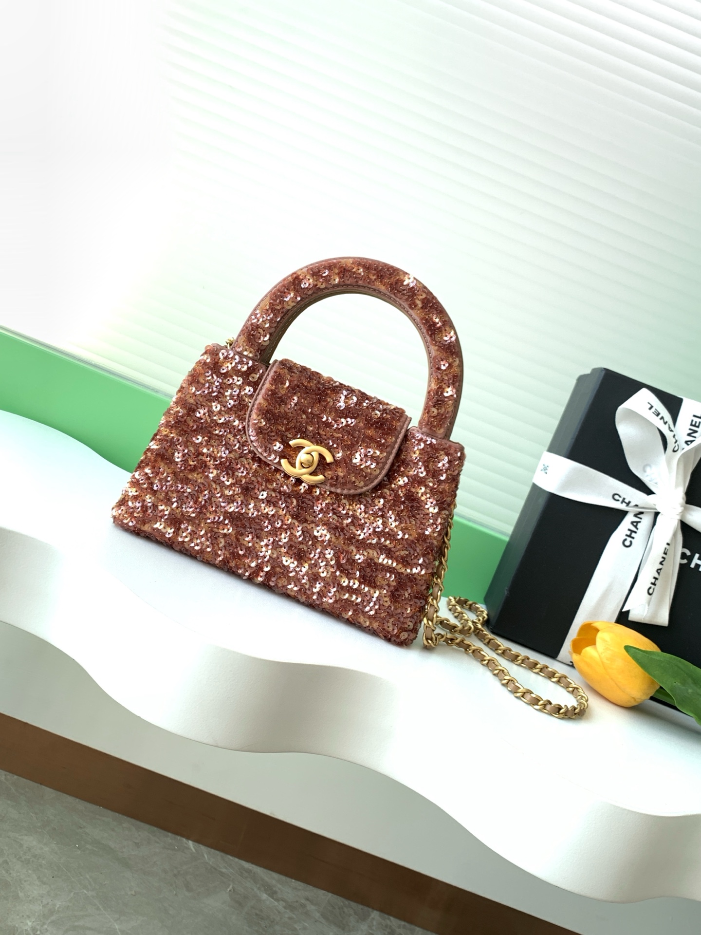 TOP CHANEL Kelly Chain Bag 13*19*7 cm - GHW - 2 Colors