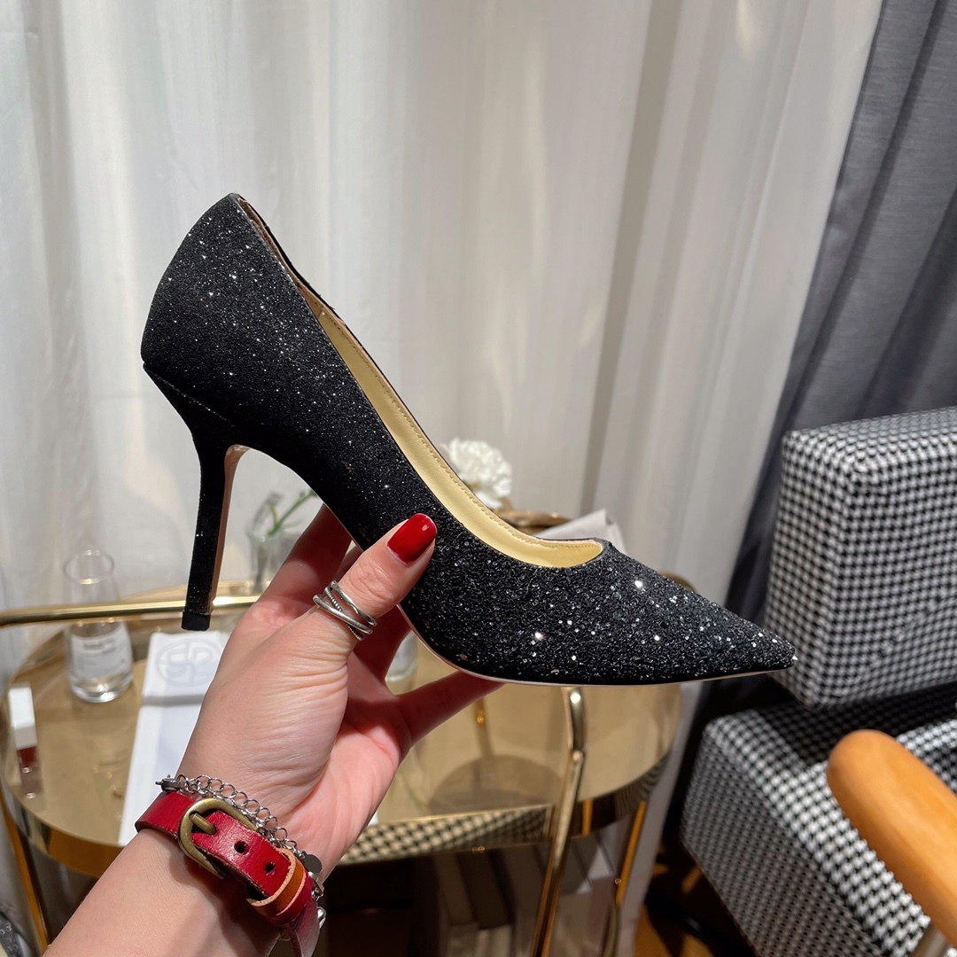 Jimmy Choo Love Flat cusp  Slide Sandal (Replica)