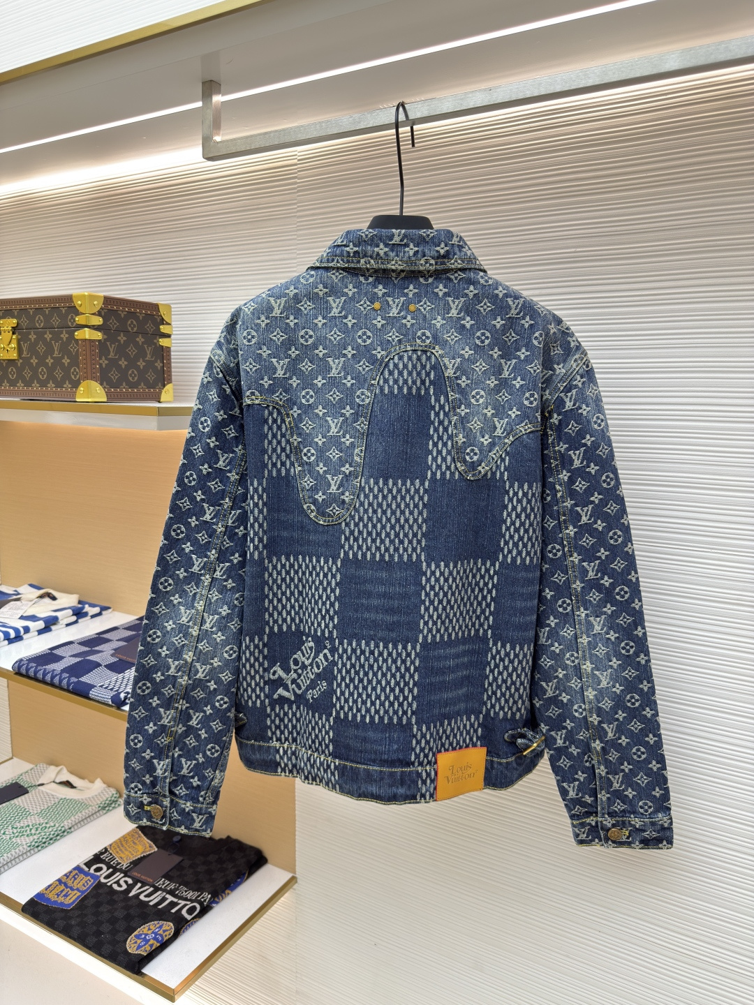 LOUIS VUITTON x Nigo 经典款棋盘牛仔夹克外套