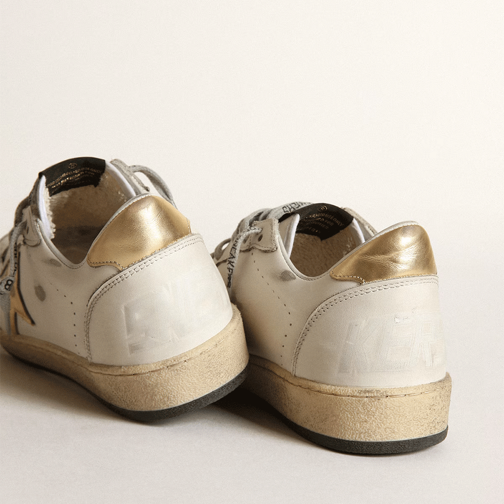 Golden Goose Ball Star with gold star and heel pull tab (Replica)