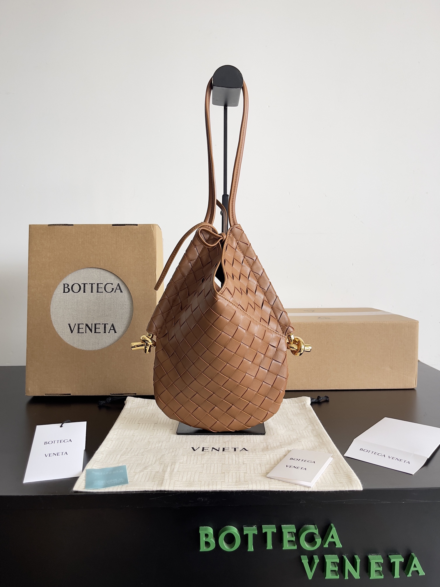TOP Bottega Veneta BV Solstice Shoulder Bag - Brown