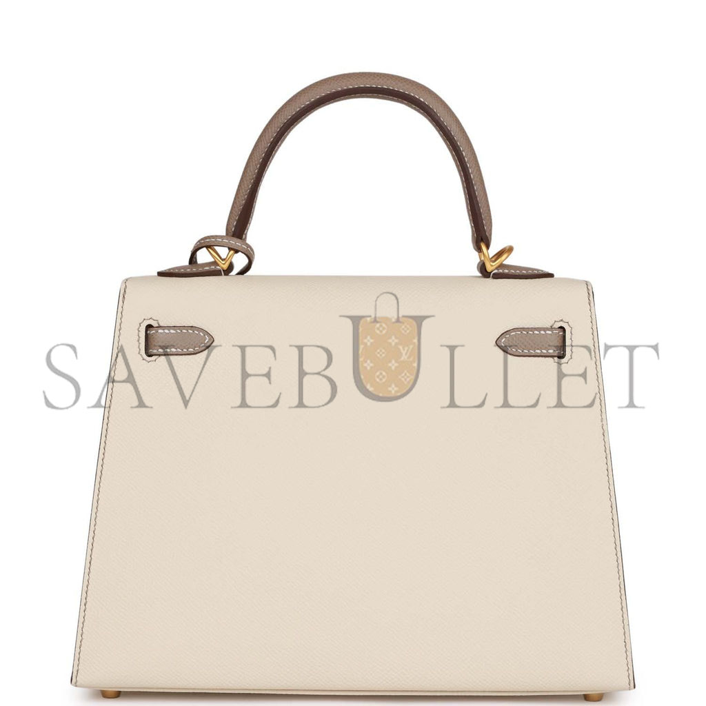 HERMES MASTER KELLY 25 EPSOM BRUSHED GOLD HARDWARE (25*17*7cm)