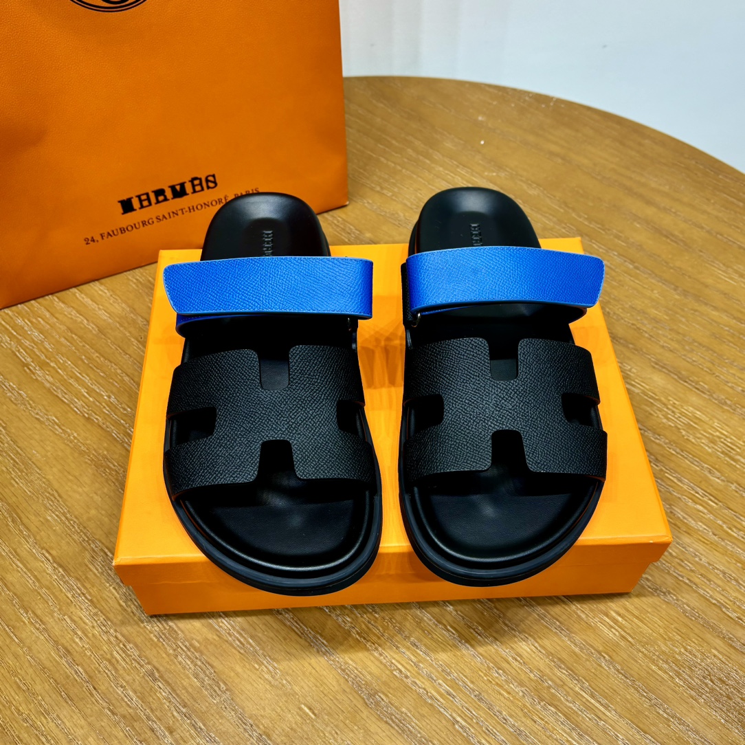 Hermès Chypre leather sandals （Replica）