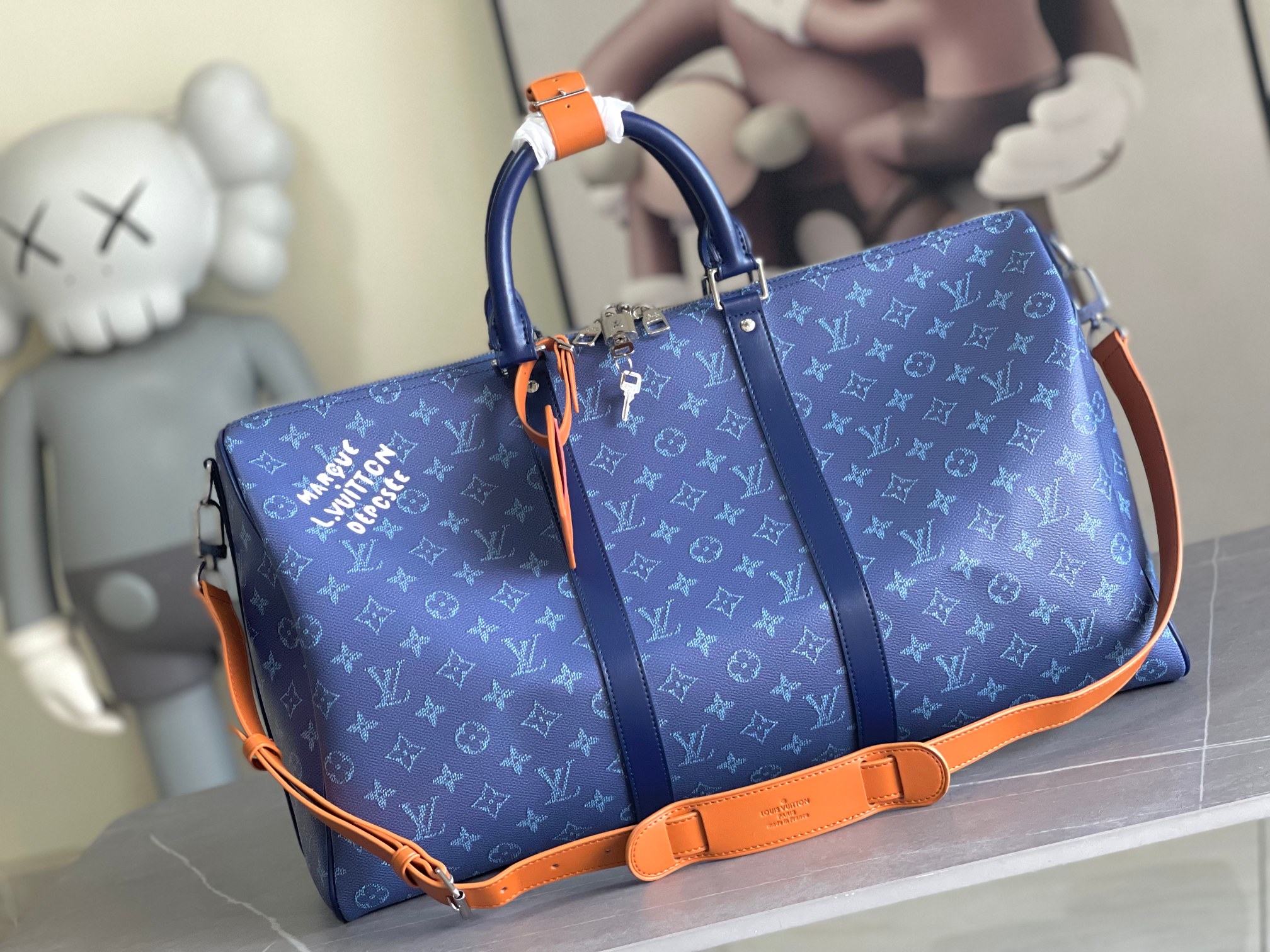TOP Louis Vuitton LV Keepall Bandoulière 50 Bag 50x29x23cm - 2 Color