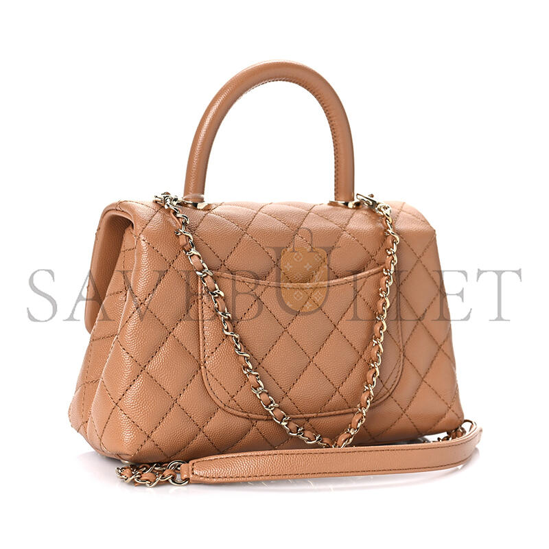 CHANEL MASTER CAVIAR QUILTED MINI COCO HANDLE FLAP 1173752 (23*15*10cm)