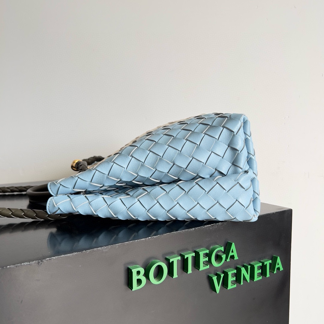 TOP Bottega Veneta BV Andiamo Bag 32x24x12cm - Blue & White