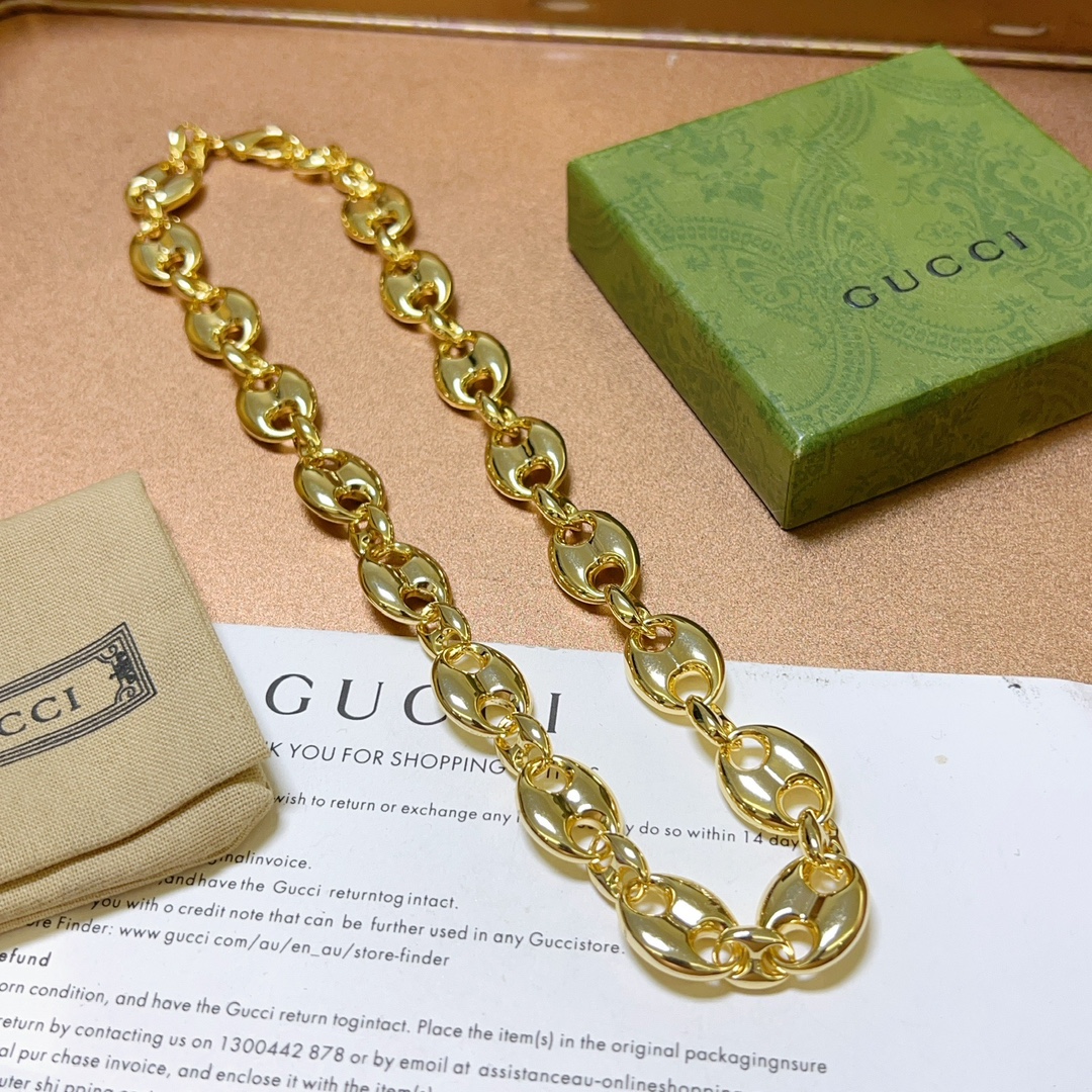 TOP GUCCI GG Necklace - Gold