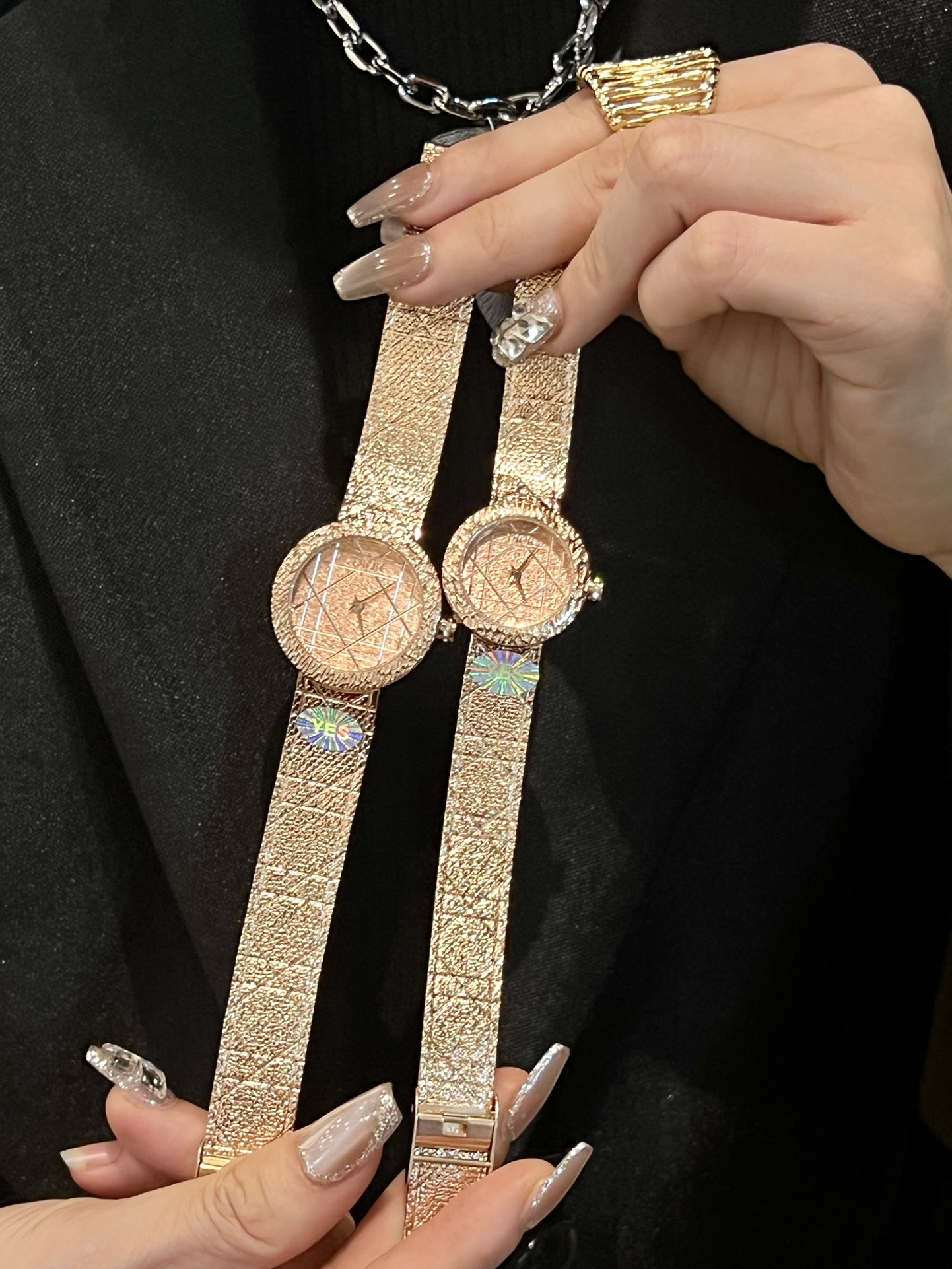 TOP Christian Dior LA D MY DIOR Series Watch - Gold