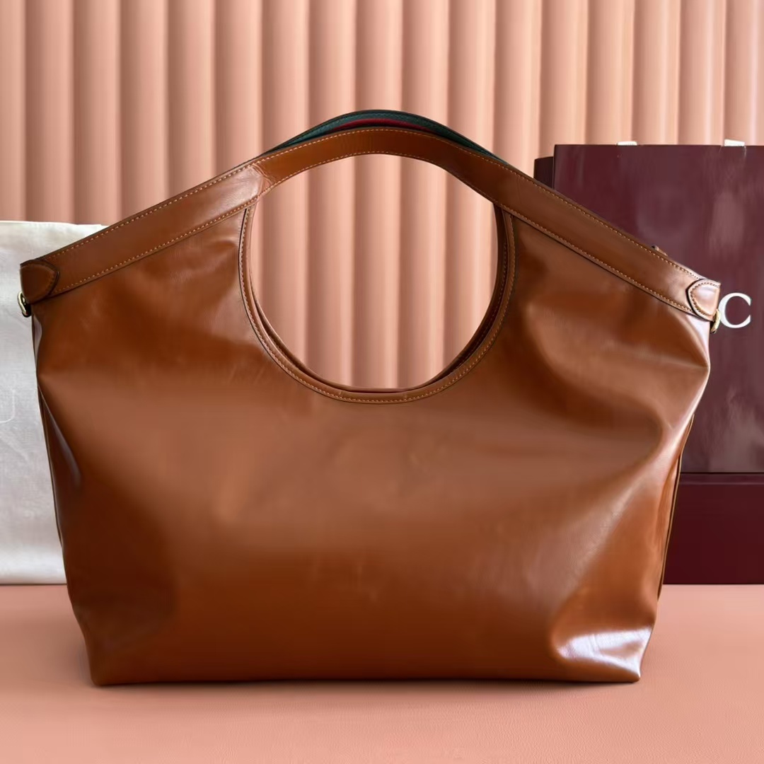 TOP GUCCI Giglio Tote Bags 60 x 47 x 16 cm - Brown