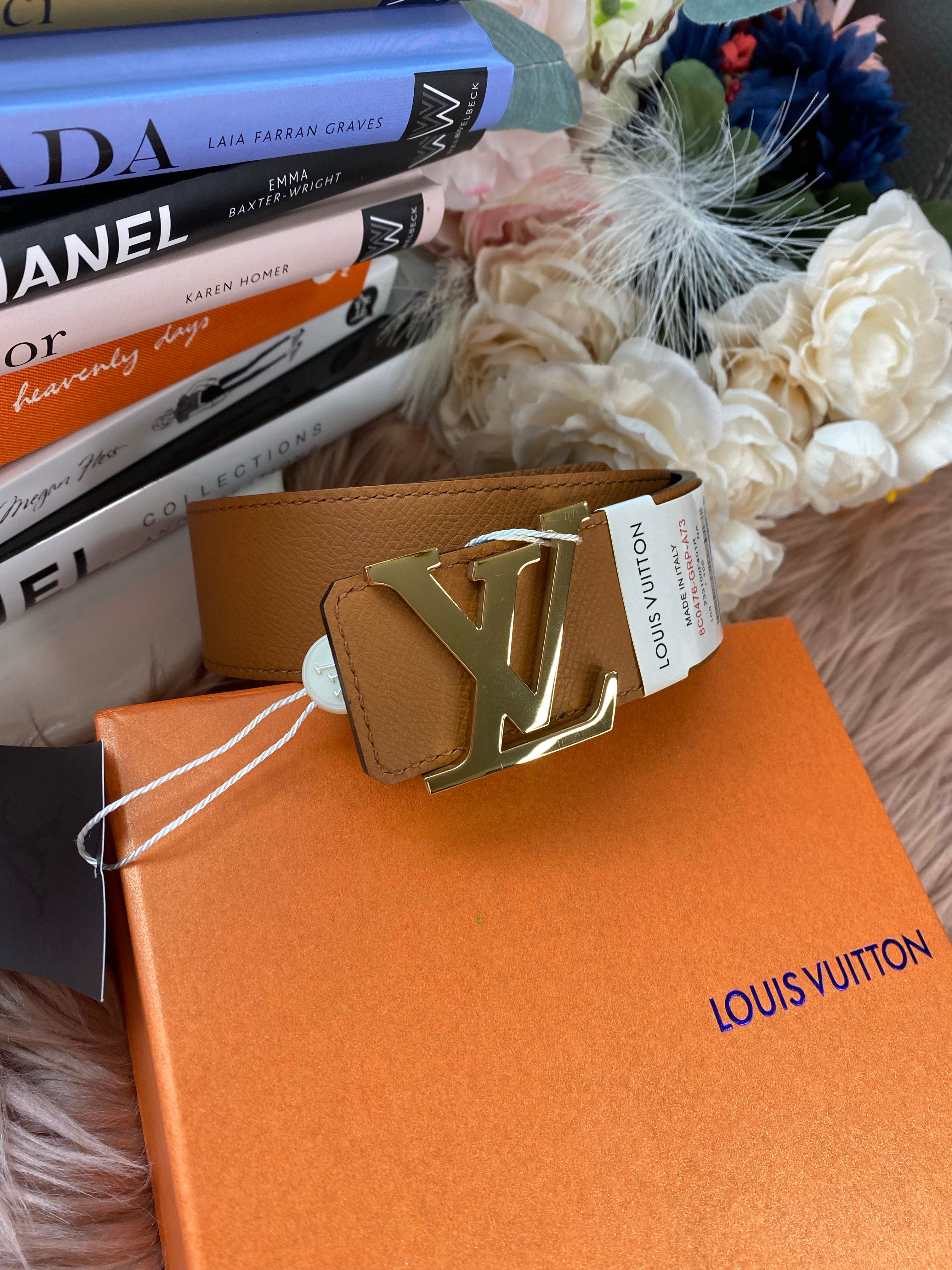 TOP Louis Vuitton LV LV Unisex Initiales 40mm Reversible Belt - Brown