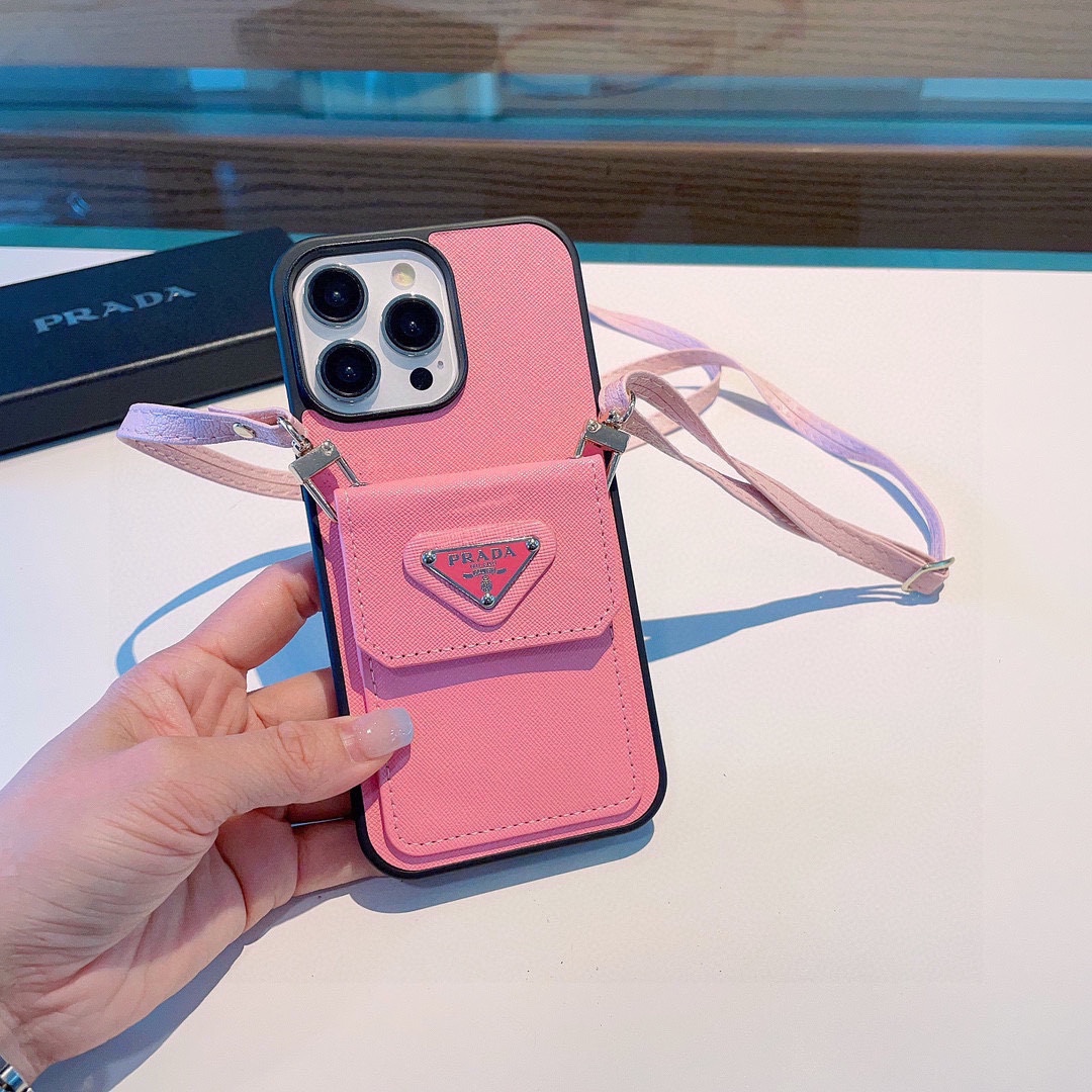 TOPPrada Crossbody Card Holder Phone Case-2 Colors