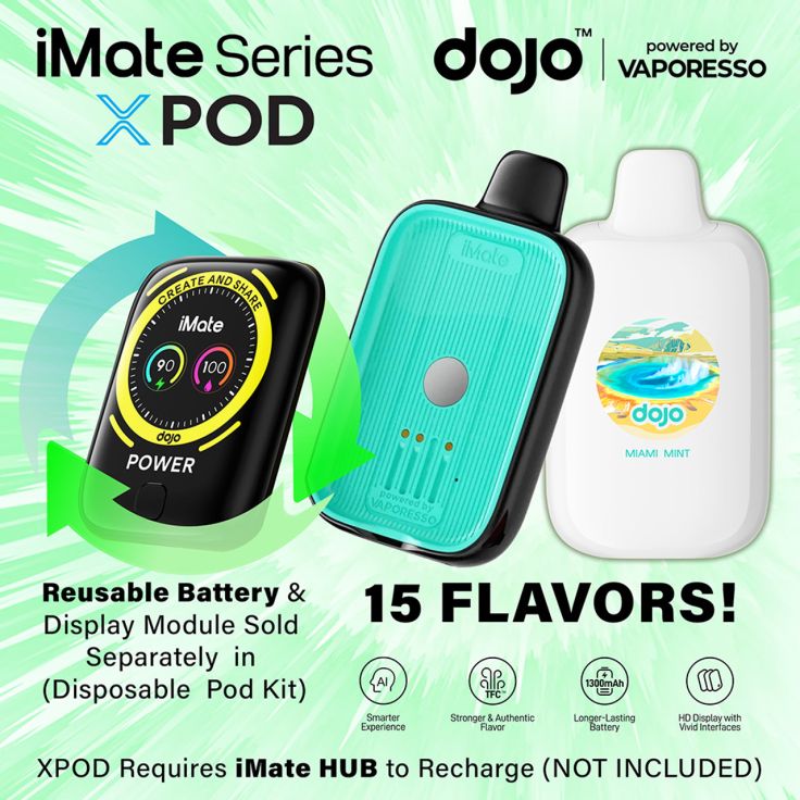 Vaporesso DOJO iMate X 20K Disposable Kit (5%, 20000 Puffs)