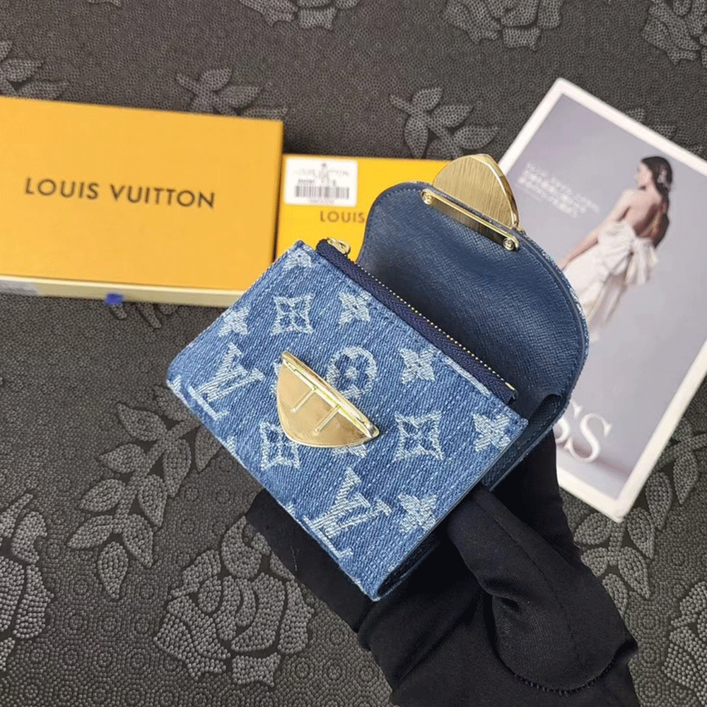 Louis Vuitton LV Monogram Jacquard Denim Money Clip （Replica）