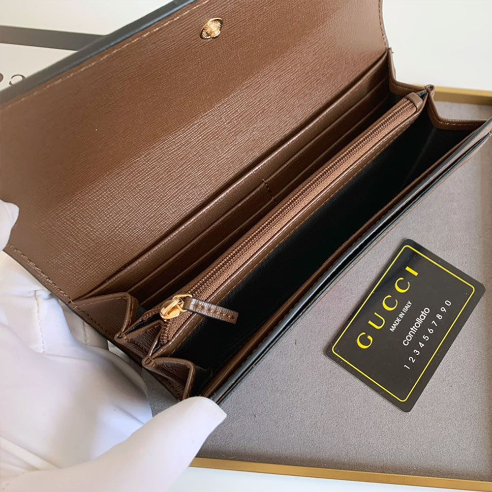 Gucci Unisex GG Long Wallet（Replica）