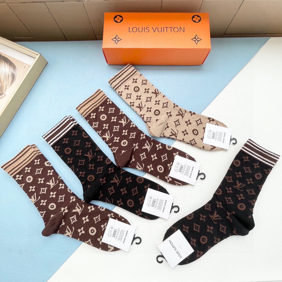 TOP Louis Vuitton LV LV European And American Famous Brand Stockings