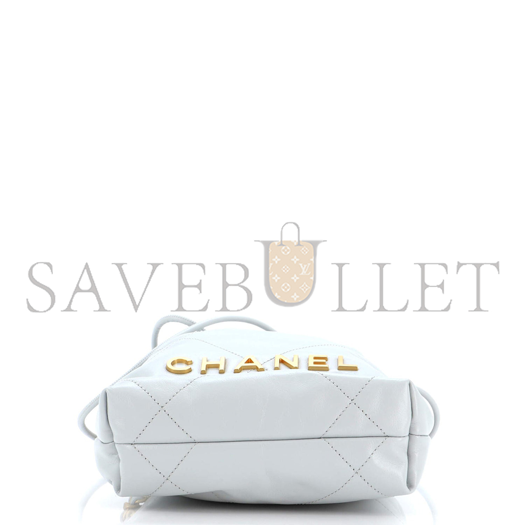 CHANEL MASTER 22 CHAIN HOBO QUILTED CALFSKIN MINI (20*19*6cm)