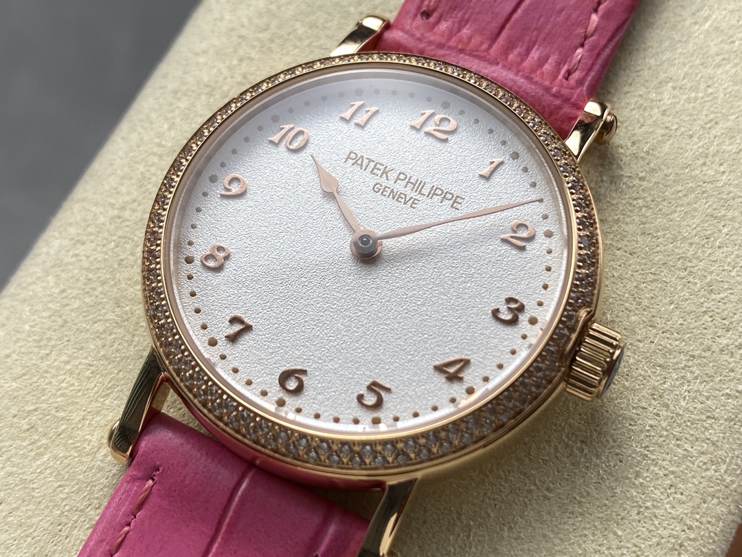 TOP Patek Philippe 7200R-001 Watch 34.6mm-Rose Pink
