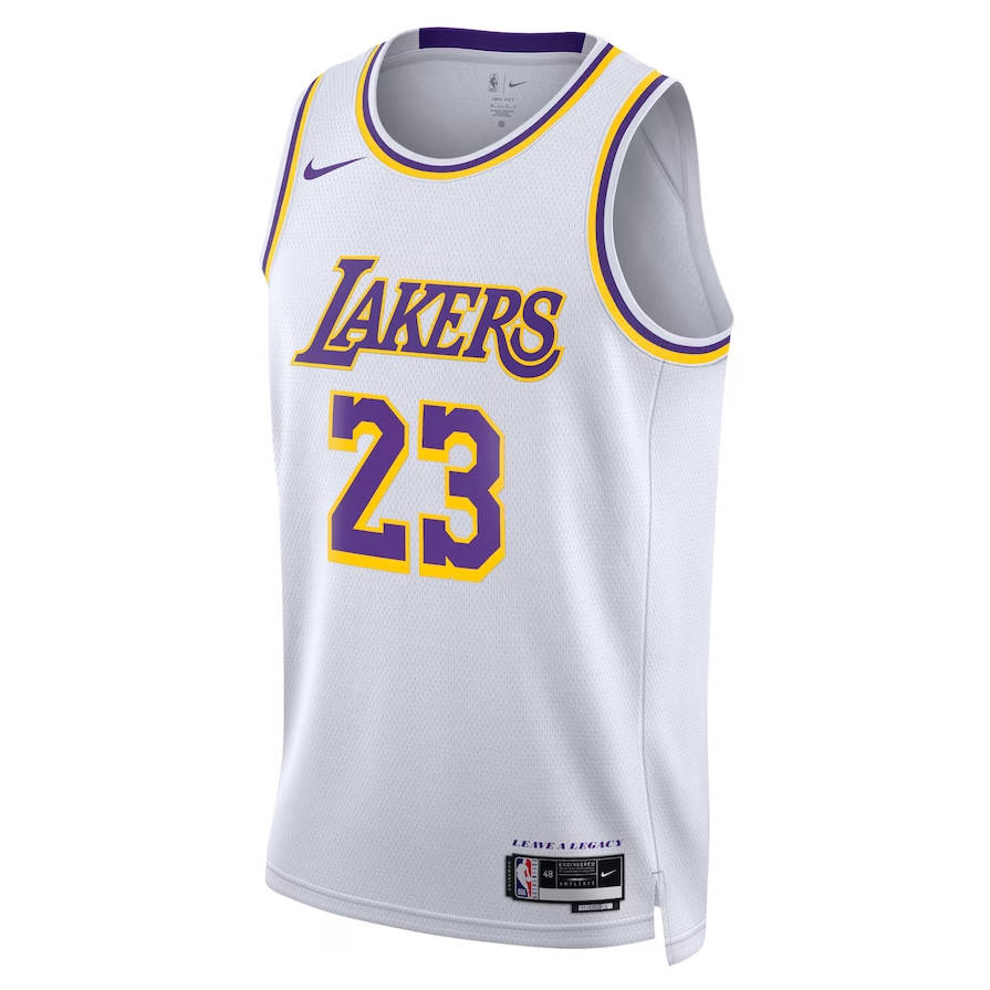 LeBron James Jersey Los Angeles Lakers Swingman Edition - White