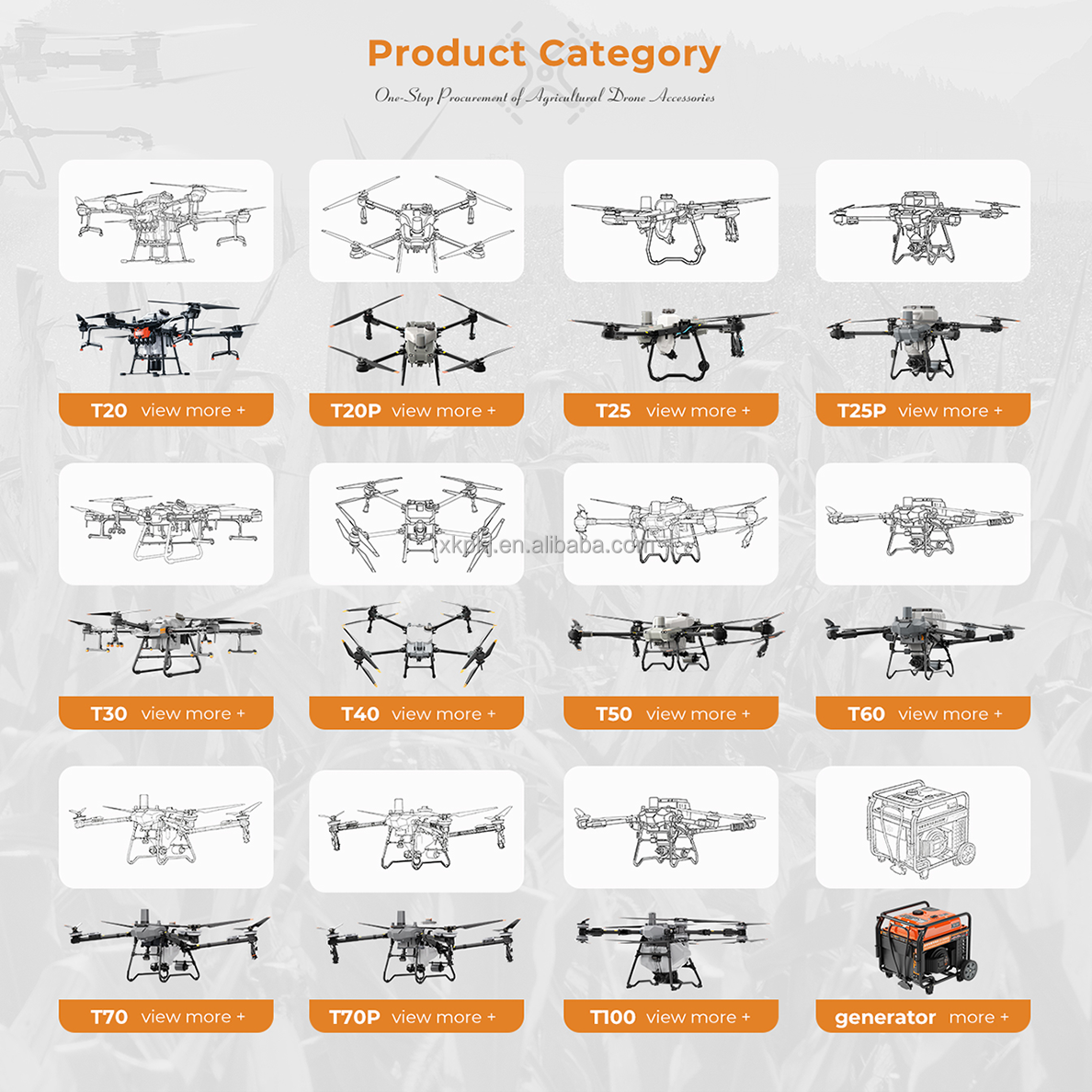Original T40 T50 Impeller Pump Motor for DJI Agras Sprayer Drone Replace Repair Parts Agricultural Accessories