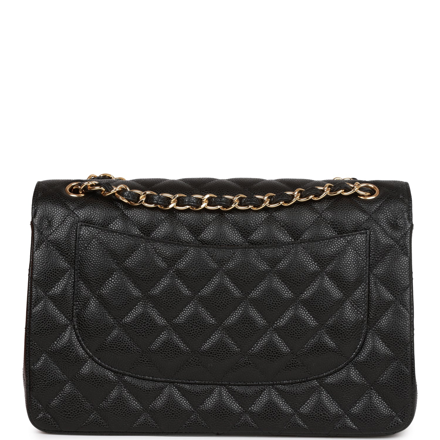 CHANEL Caviar Quilted Jumbo Double Flap Black 30CM(Replica)