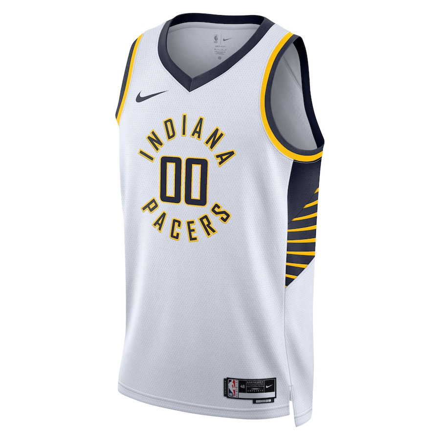 Custom Indiana Pacers Swingman White Jersey