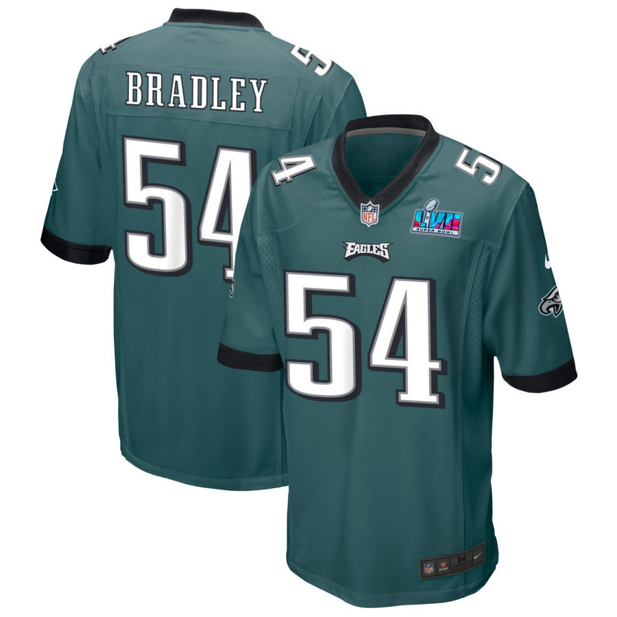 Shaun Bradley Philadelphia Eagles  Super Bowl LVII Game Jersey - Midnight Green