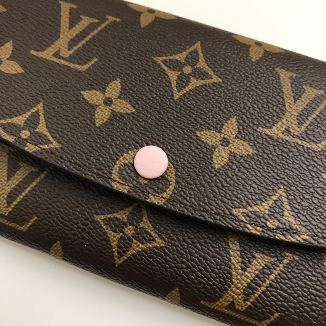 TOP Louis Vuitton LV LV Emilie Wallet - Light Pink