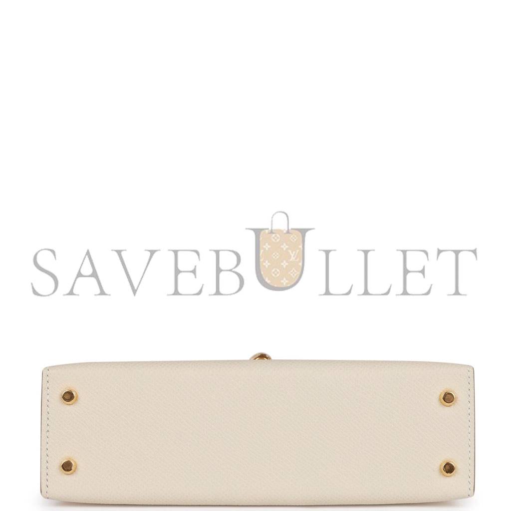 HERMES MINI KELLY EPSOM GOLD HARDWARE (19*12*5.5cm)