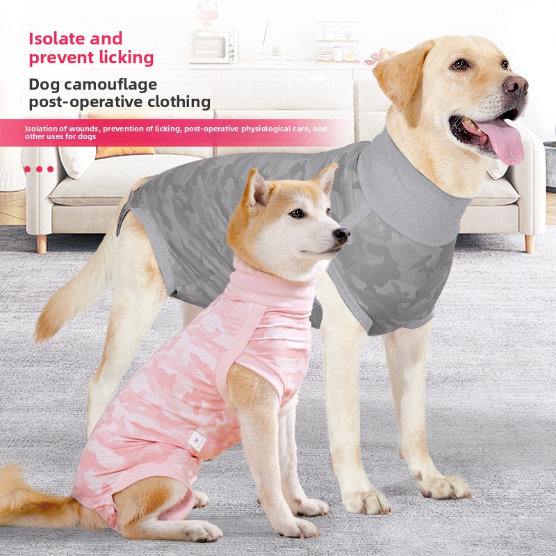 pet sterilization clothing, summer breathable surgical suit, can accommodate sanitary pads, high elasticity, non-restrictive dog physiological clothing - PawPro UK