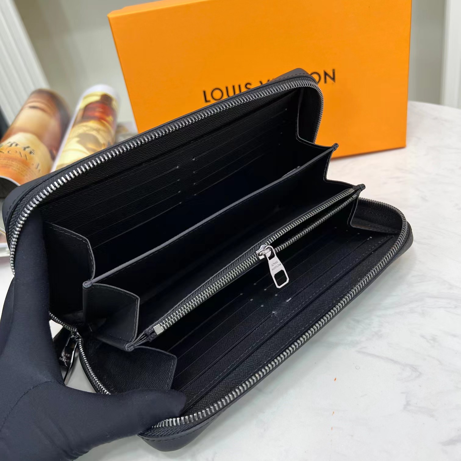 TOP Louis Vuitton LV Zippy XL Wallet 22X12X5CM