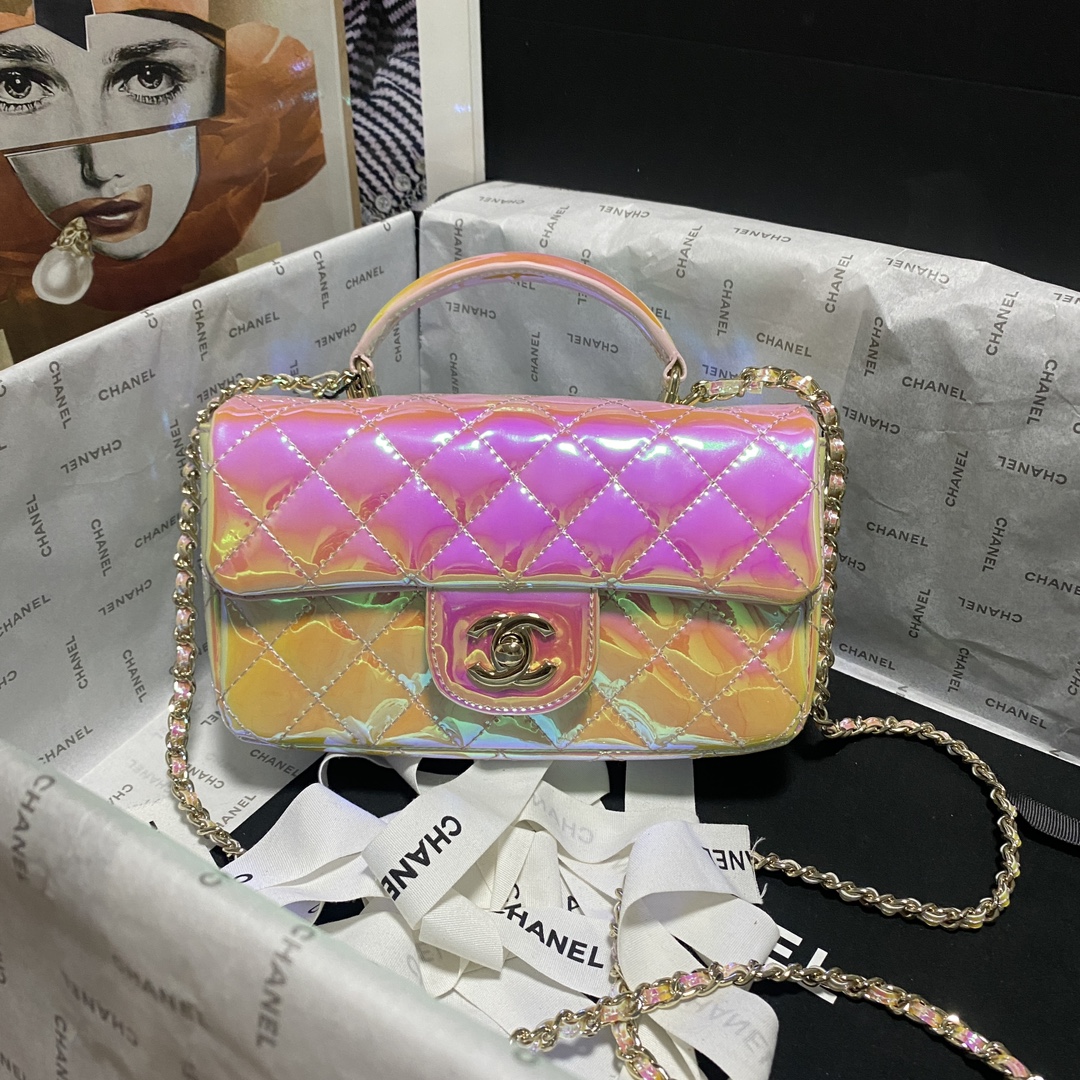 TOP CHANEL 24K Latest Mini CF Handbags 20x12x6cm - 8 Colors
