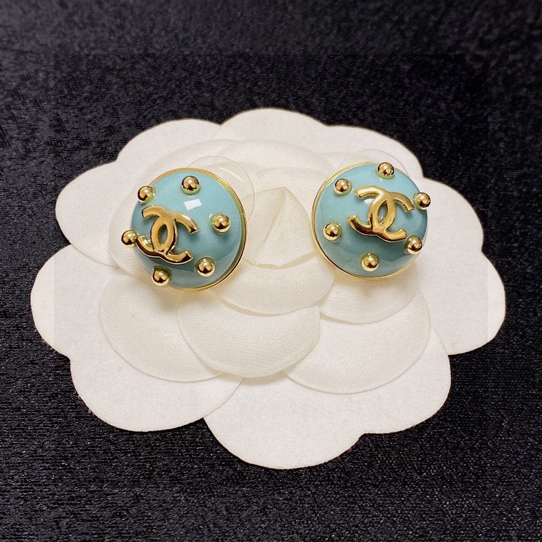 TOP CHANEL  Earrings- Blue