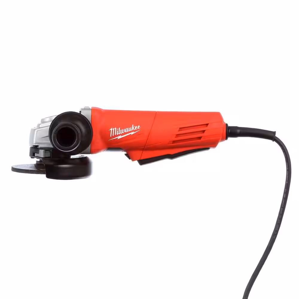 11 Amp Corded 4-1/2 in. Angle Grinder with Paddle and Lock-on Switch