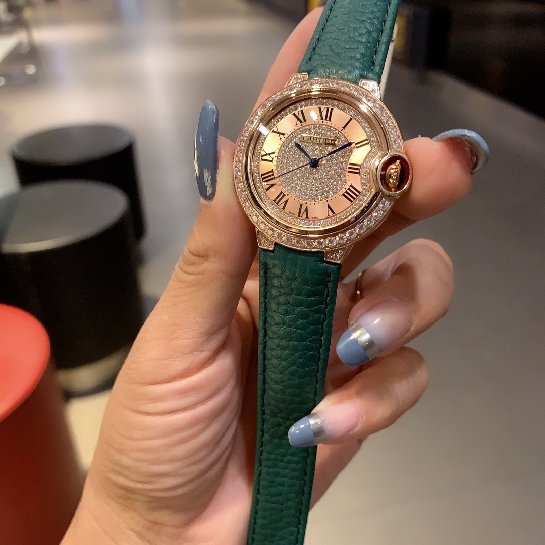 TOP Cartier Watch 36 mm -  Green