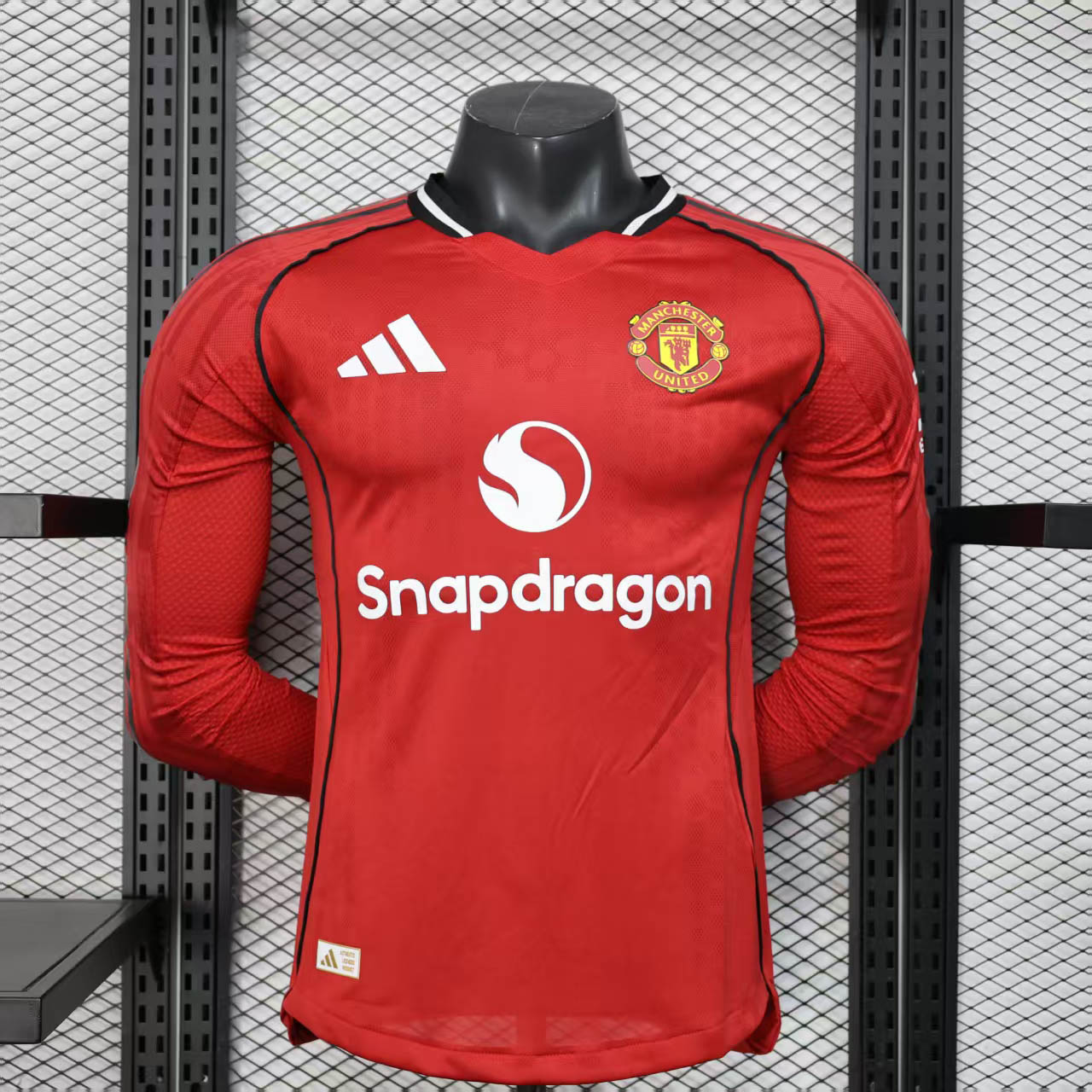 2025/2026 Player Version Long Sleeve Manchester United Home Football Shirt 1:1 Thai Quality