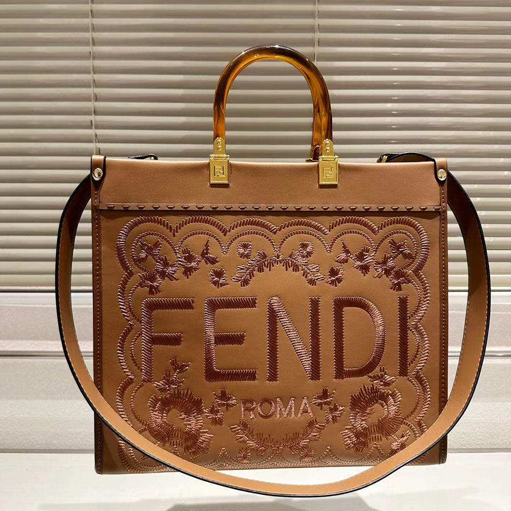 FENDI Sunshine Flower Embroidery Bag Medium(Replica)