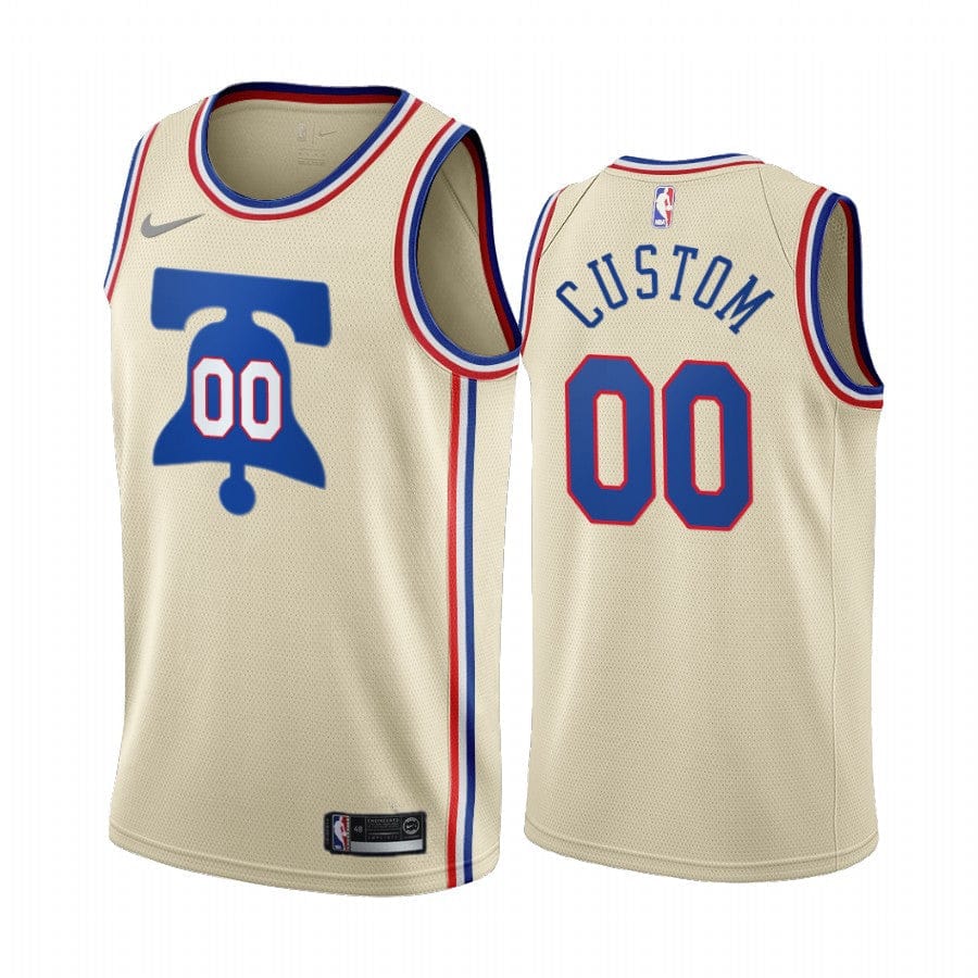 Custom Philadelphia 76ers 2020-21 Earned Edition Jersey