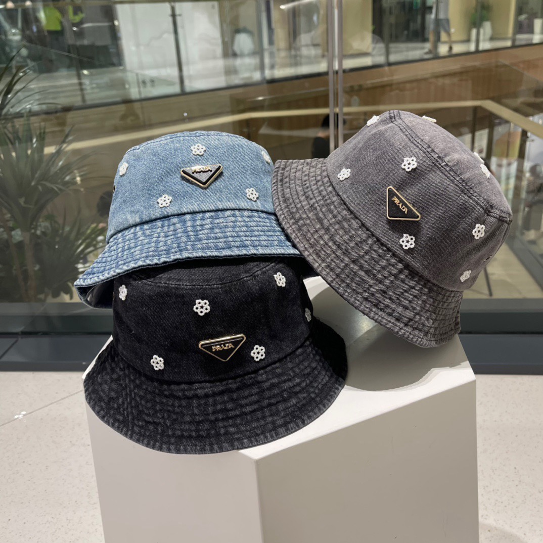 TOP PRADA Washed Fisherman Hat - 3 Colors