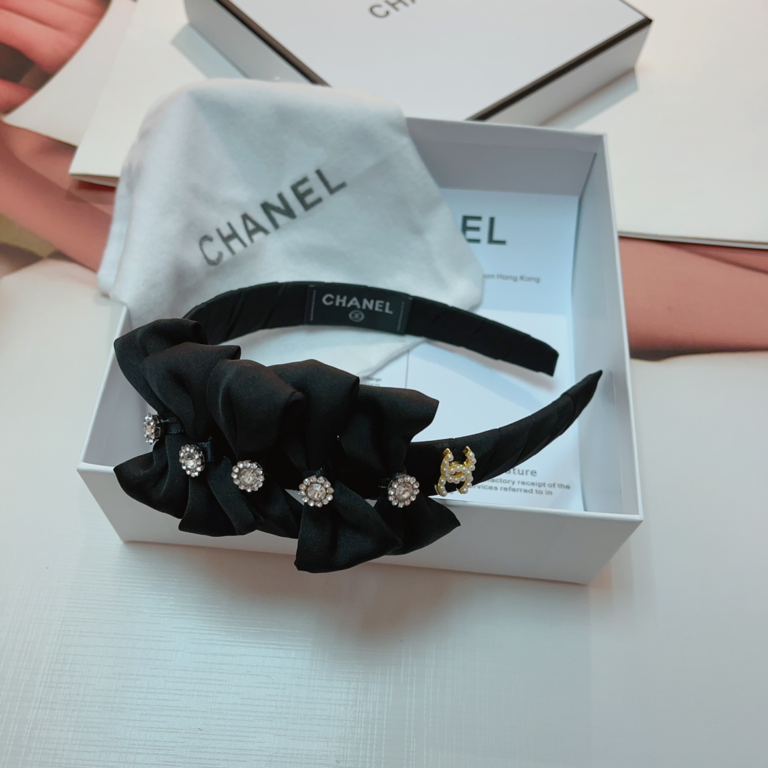 TOP CHANEL Vintage Bow Headband - 2 Colors