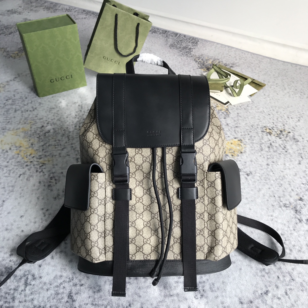 TOP GUCCI Leather Shoulder Bag 34X42X16CM - 2 Colors