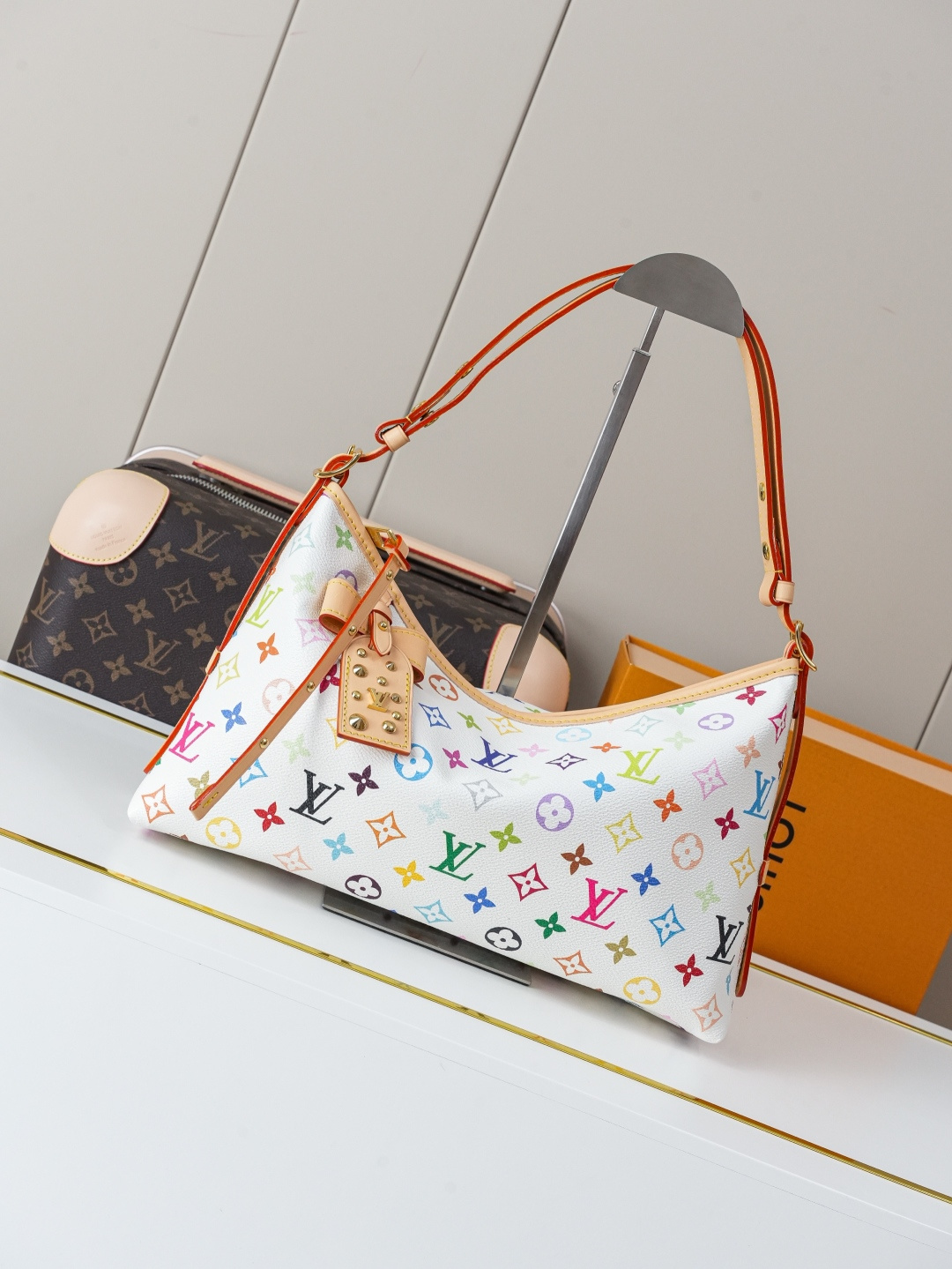 TOP Louis Vuitton LV Carryall East West Bags 33.5x20x10cm - White