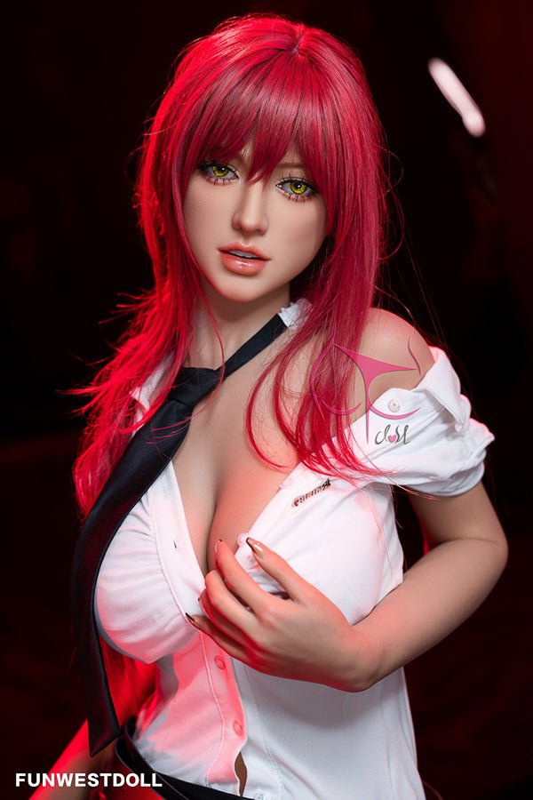 162cm/5ft4 F-cup Game Cosplay Makima | Nikke Goddess of Victory Anime Sex Doll - #035