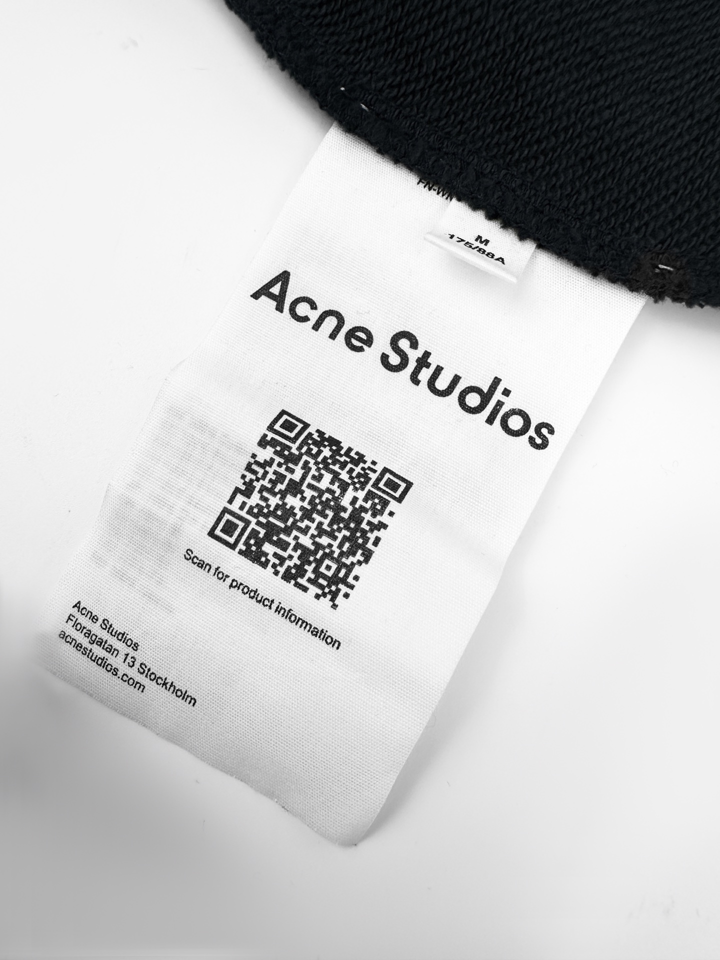 Acne Studios 喷绘做旧徽标戴帽卫衣