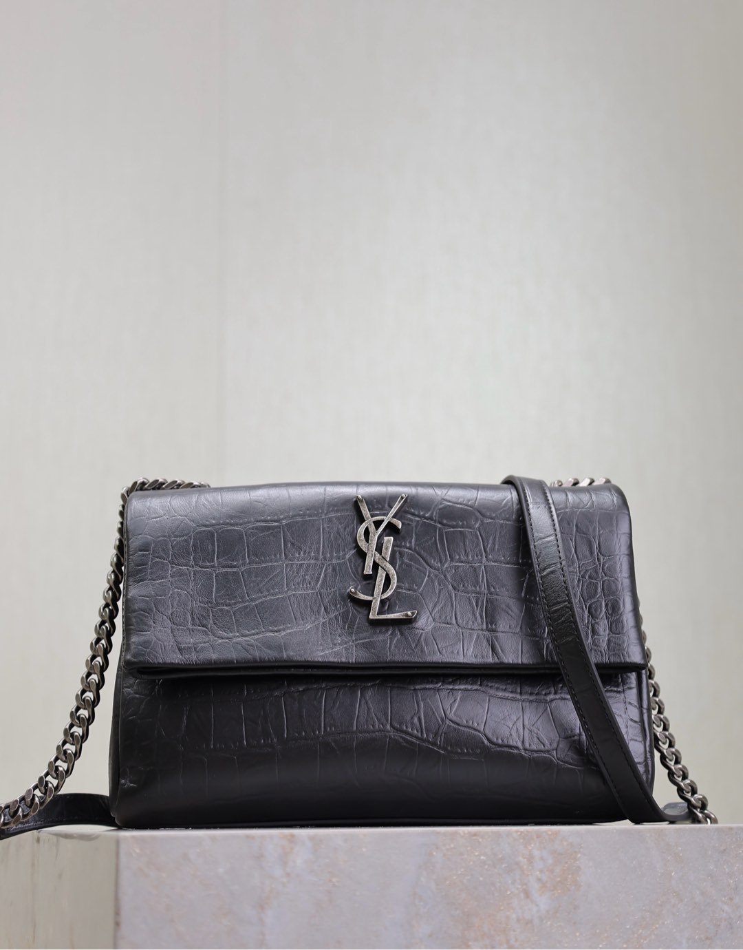 TOP Yves Saint Laurent YSL West Hollywood Bag 2 Sizes - Black