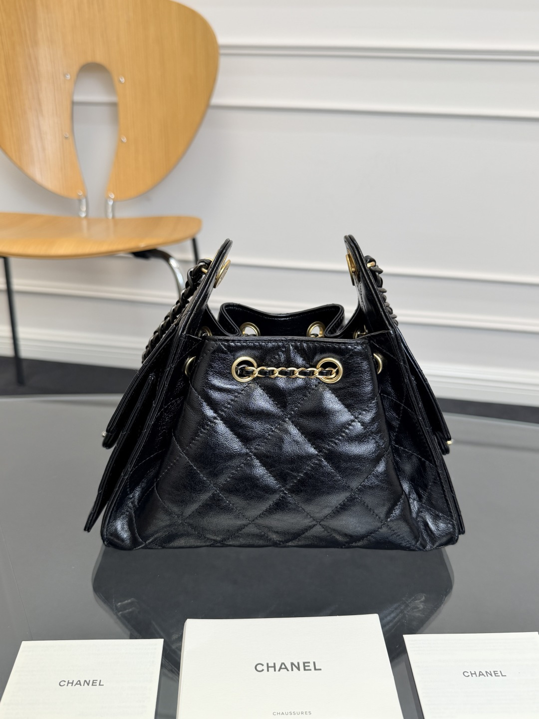 TOP CHANEL Mini Hobo Bag 𝟐𝟎*𝟐𝟐*𝟏𝟐.𝟓𝐜𝐦 - Black