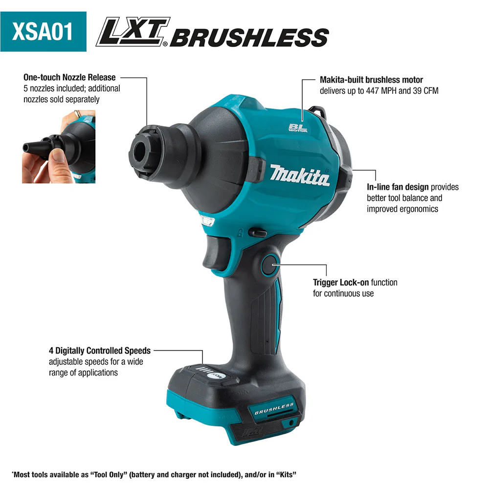 XSA01Z 18V LXT Brushless Cordless High Speed Blower/Inflator - Bare Tool