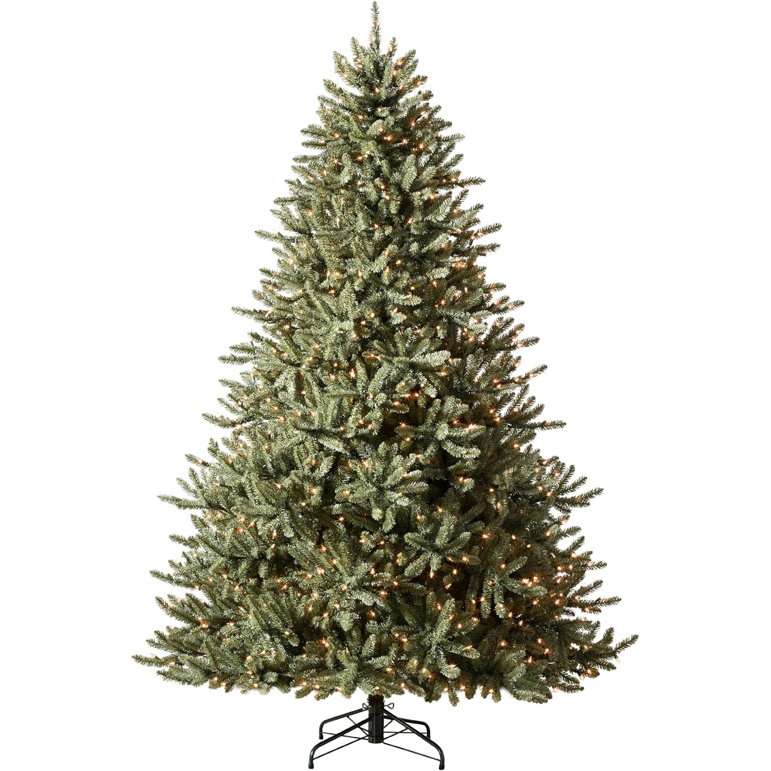 Balsam Hill Pre-Lit Classic Blue Spruce - Artificial Christmas Tree with 2144+ Tips, 700 Clear Incandescent Lights, Easy Plug Technology & Premium Stand for Indoor Holiday Decorating