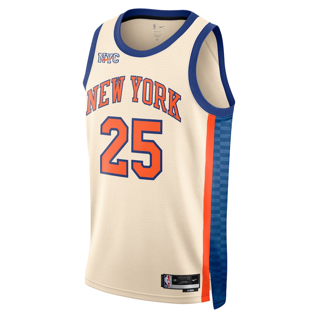 Mikal Bridges New York Knicks 2025/2026 Jersey - Cream